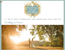 Tablet Screenshot of dreamfrenchwedding.com